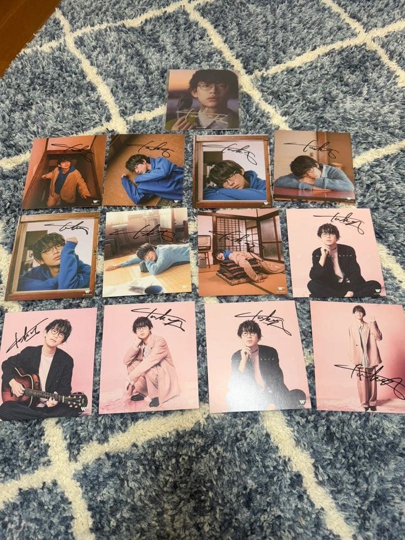 【バラ売り不可】川崎鷹也 直筆サイン色紙セット