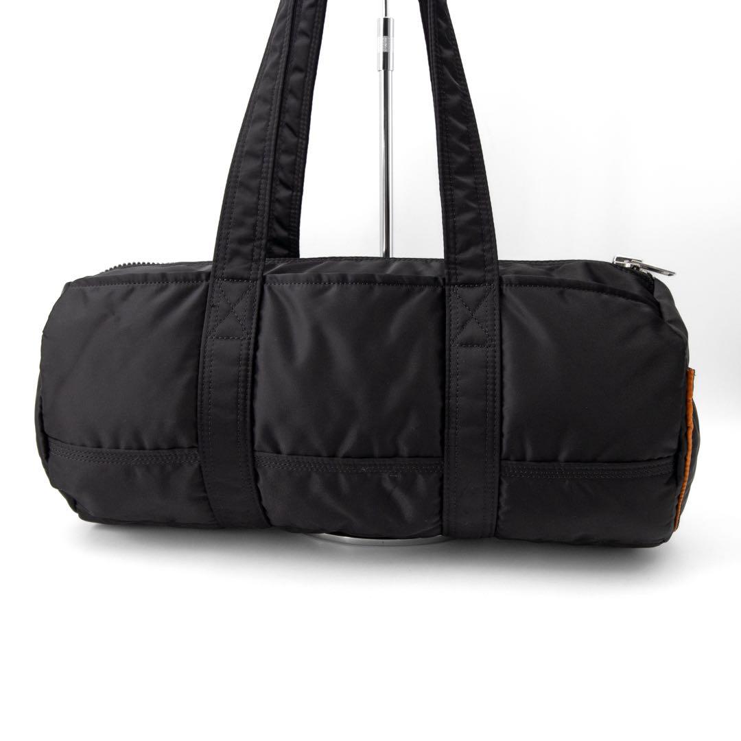 A038【ポーター／タンカー】ミニボストンバッグ　ダッフル　ナイロン　ブラック