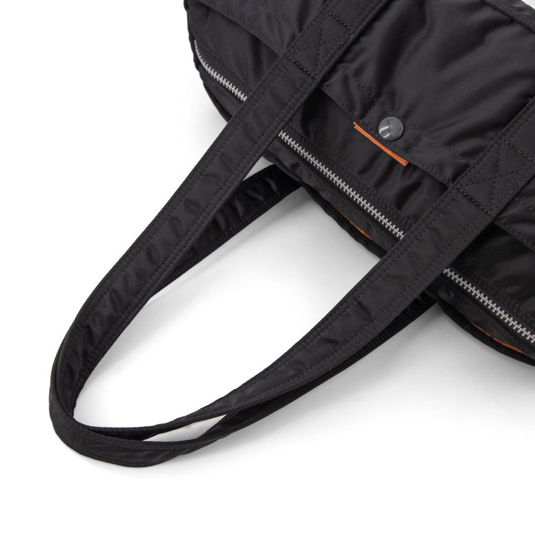 A038【ポーター／タンカー】ミニボストンバッグ　ダッフル　ナイロン　ブラック