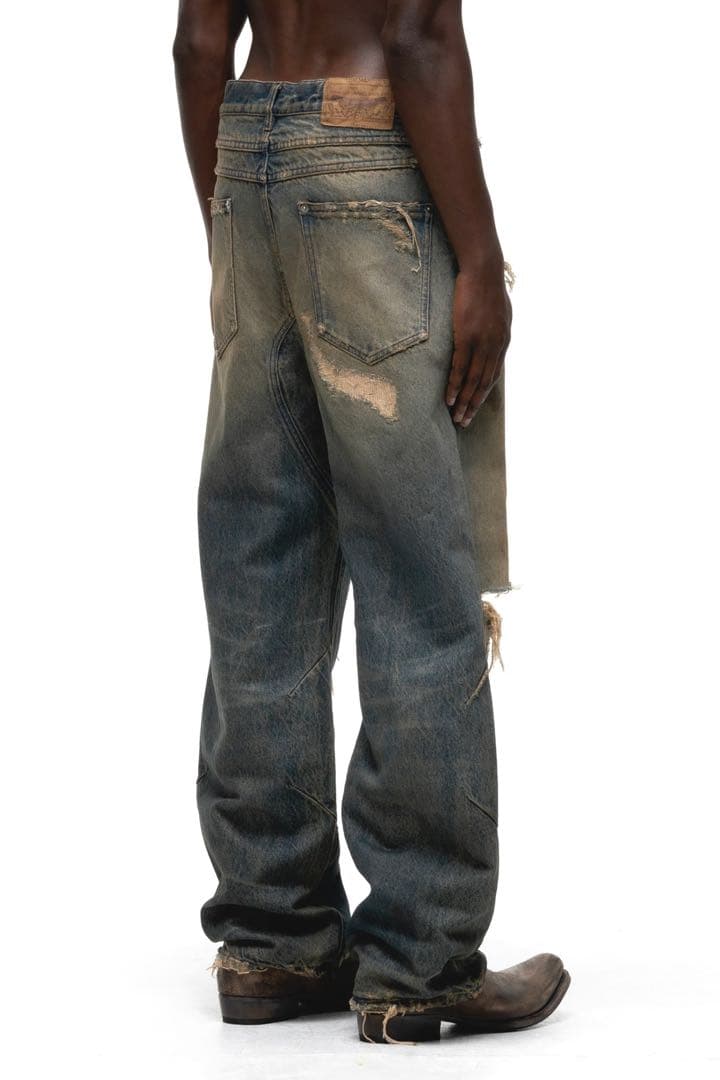 パンツ NO/FAITH STUDIOS SQUARE PATCH CUT / IND