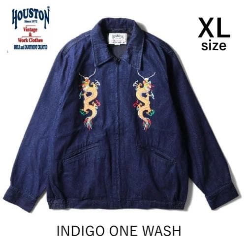 新品＊HOUSTON DENIM JACKET デニム ベトジャン XL