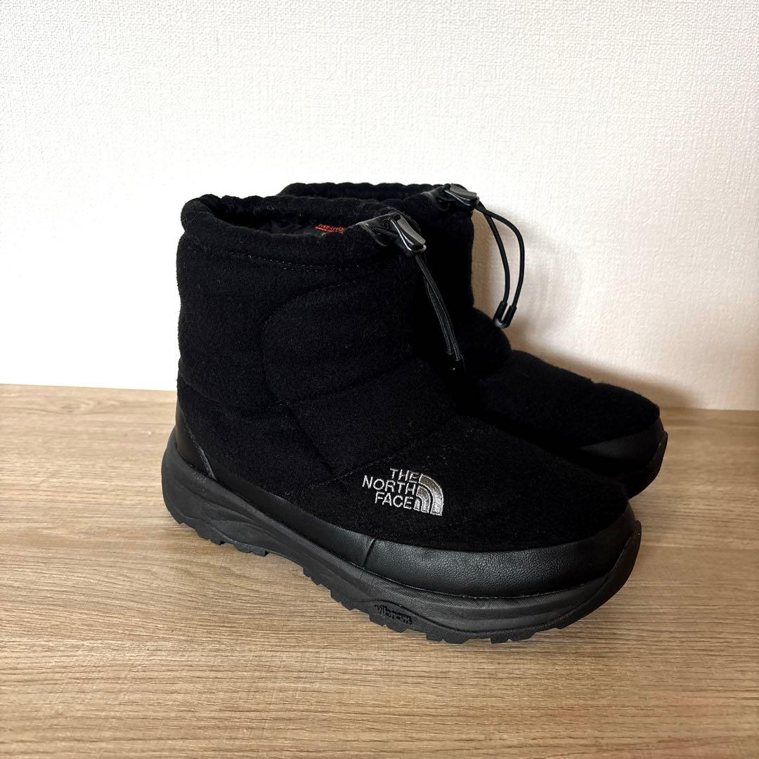 THE NORTH FACE 防水ウール ブーツ ヌプシ　ブーティ 黒　ブラック