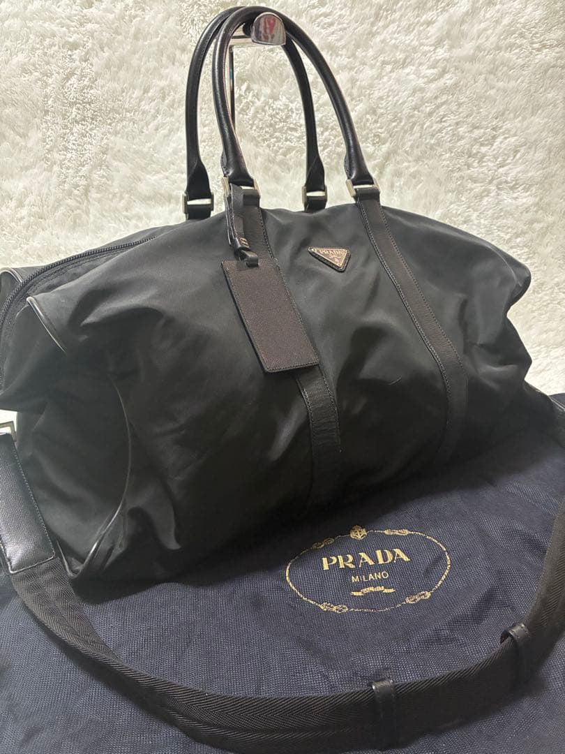 PRADA プラダ　ボストンバック　2way ナイロン　三角ロゴ