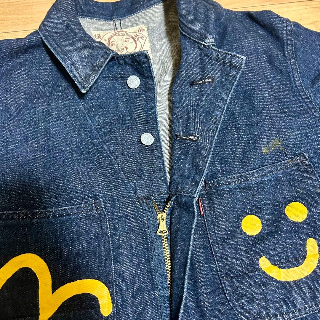 希少廃盤✨EVISU 大黒ペイント デニムつなぎ Lot.1200 44