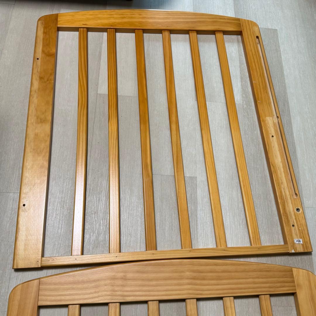 KATOJI カトージ ベビーベッド ナチュラル キャスター 開閉 02127