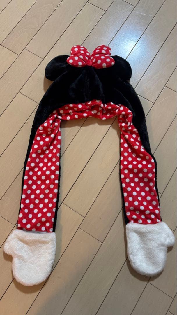ミニーマウス キャップ 手袋付き