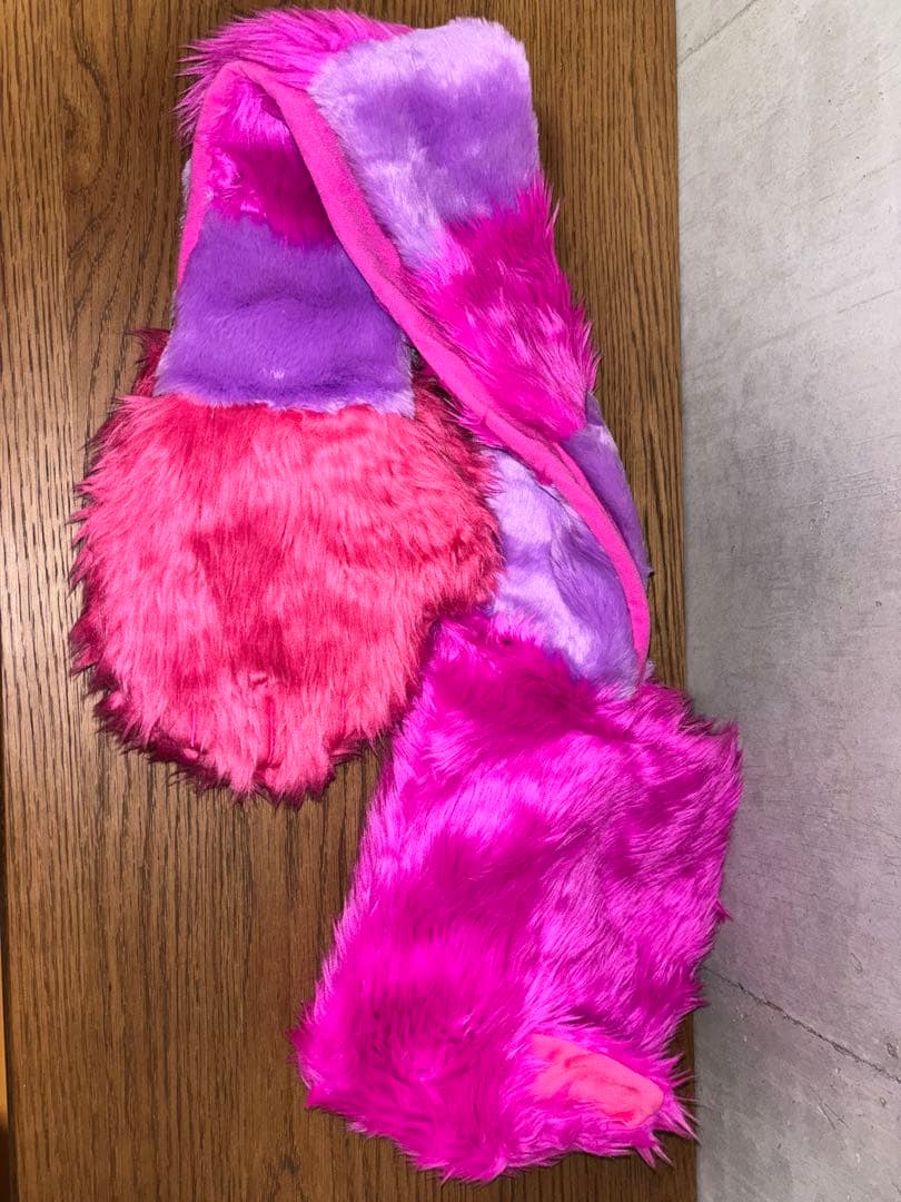 み*こ様 ディズニー チェシャ猫 マフラー ファンキャップ