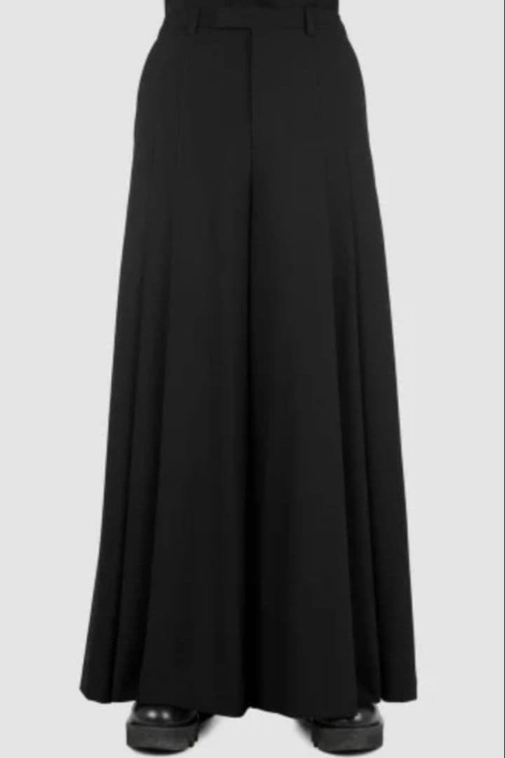 ラッドミュージシャン　2タックワイドフレアパンツ　スラックス　ブラック