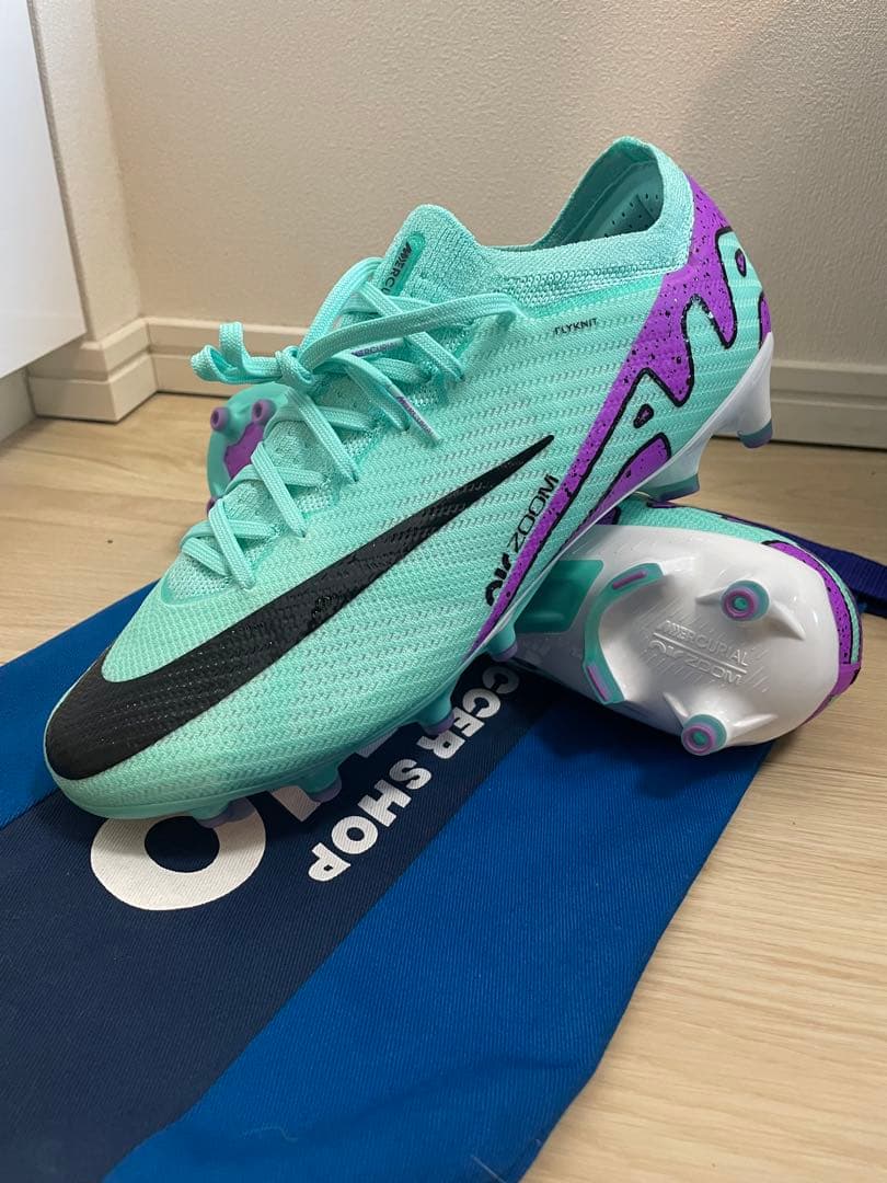 Nike Mercurial サッカーシューズ ミントグリーン・紫