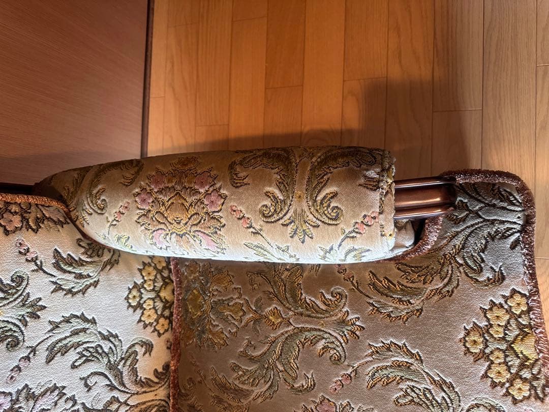 【美品】カリモク シングルソファ インテリア アンティーク 猫脚 1人掛け 椅子