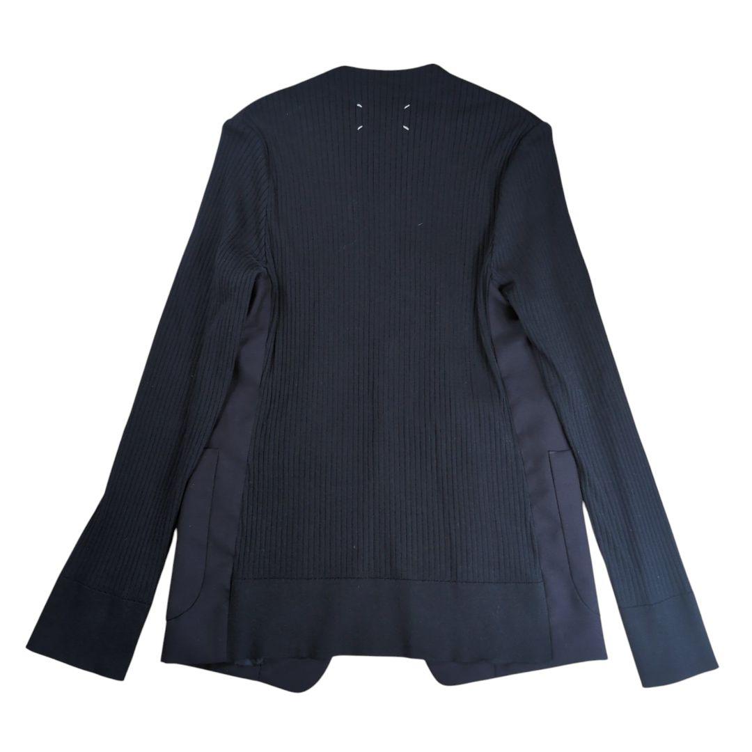 【希少】メゾン マルジェラ 四つタグ ウール切替 ノーカラージャケット