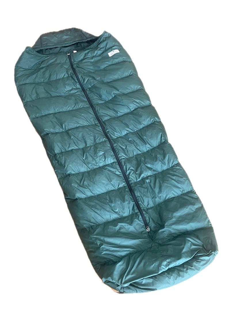 定価27万円★湧命力 パワーシュラフ ラージ グリーン 寝具 寝袋 ユー 中古