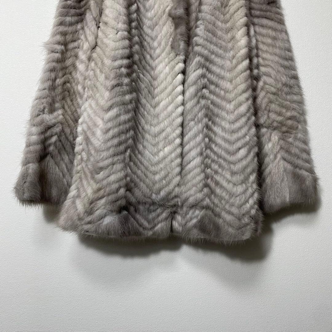 サガミンク リアルファーコート ジャケット サファイアミンク 銀タグ