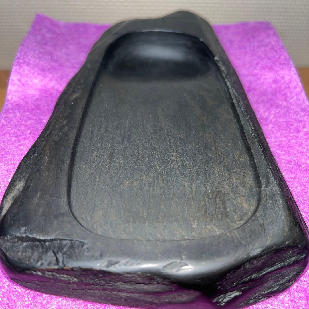 ⭕️高島虎斑石硯　希少　福井永昌堂　泰石　天然硯　新品未使用　女性好み作品