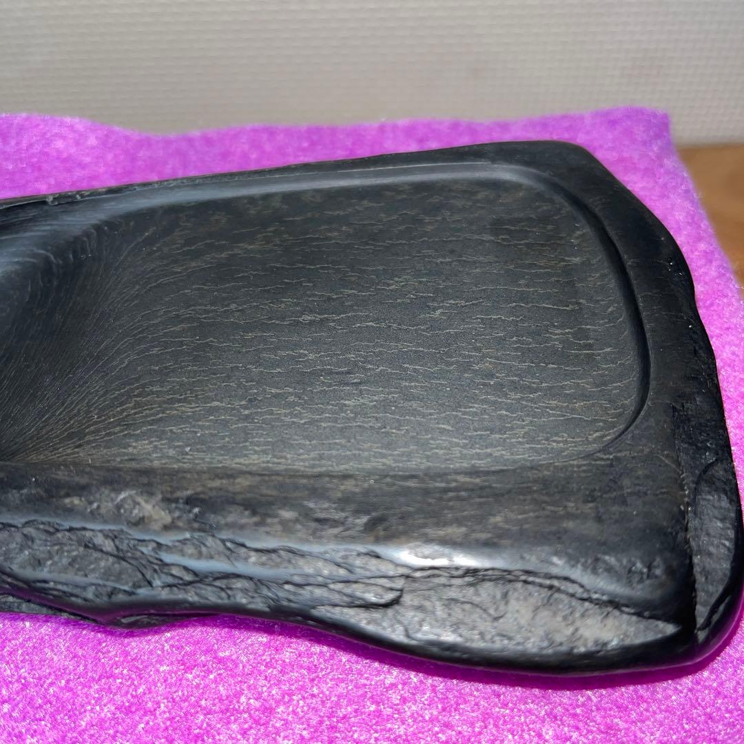 ⭕️高島虎斑石硯　希少　福井永昌堂　泰石　天然硯　新品未使用　女性好み作品