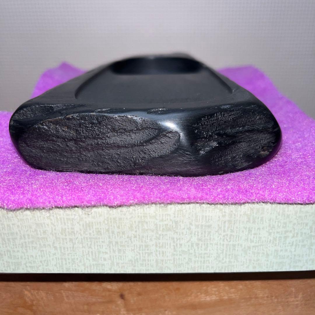 ⭕️高島虎斑石硯　希少　福井永昌堂　泰石　天然硯　新品未使用　女性好み作品