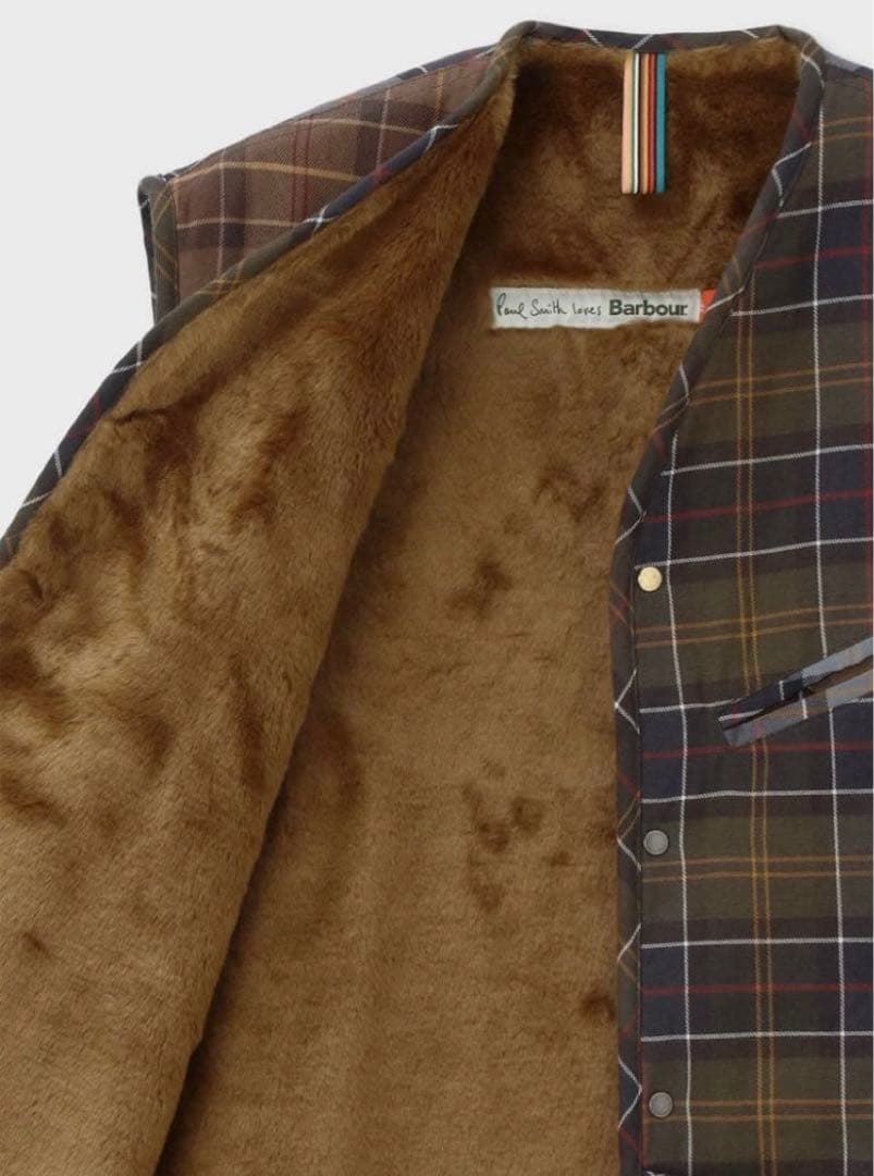Paul Smith Loves Barbour タータンチェックベスト　36