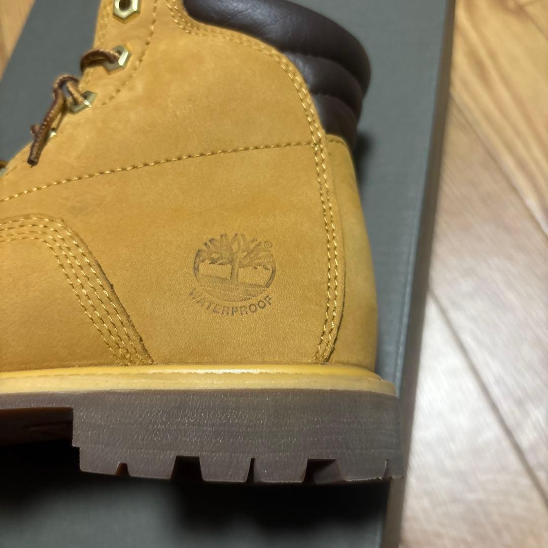 【美品】23.0 Timberland ブラウン ワークブーツ TB012909