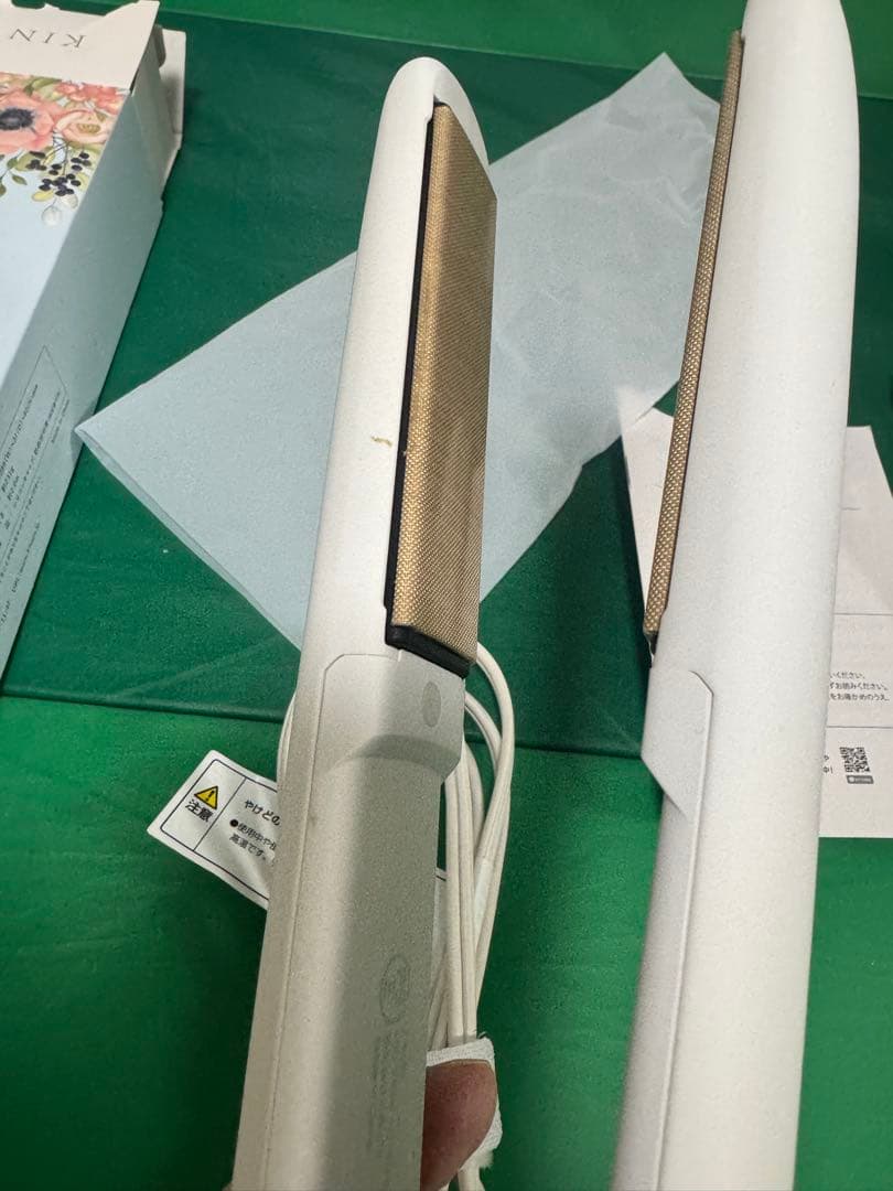 KINUJIO W ストレートヘアアイロン ホワイト