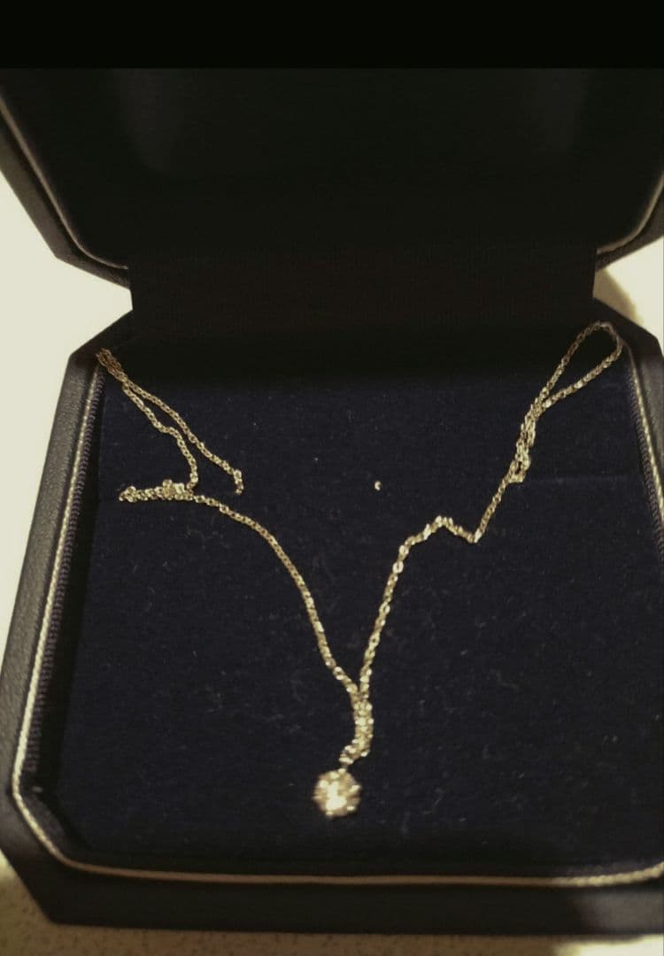 銀座ダイヤモンドシライシ　天然一粒ダイヤモンドネックレス 0.282ct