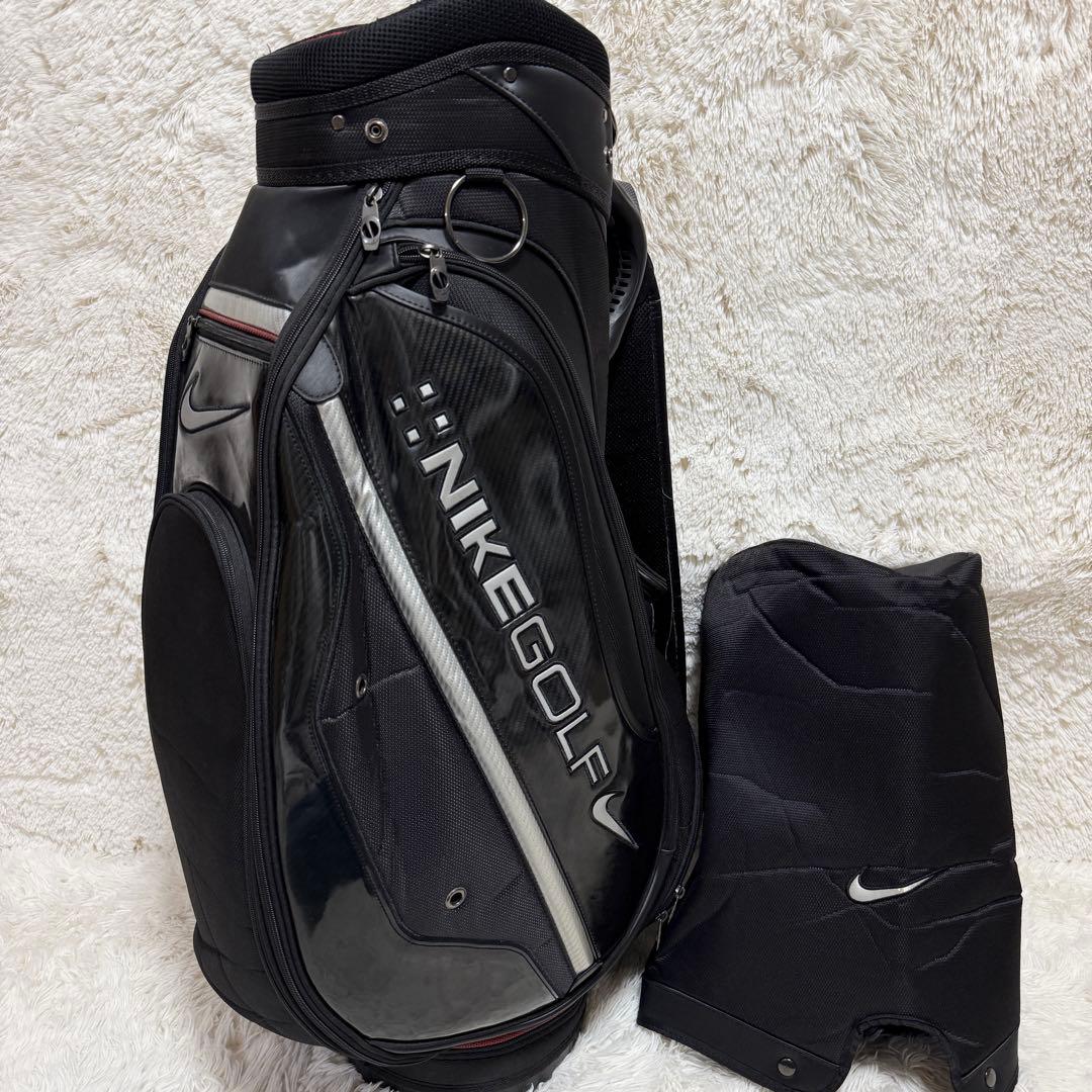 NIKE GOLF キャディバッグ　ブラック　ロゴ