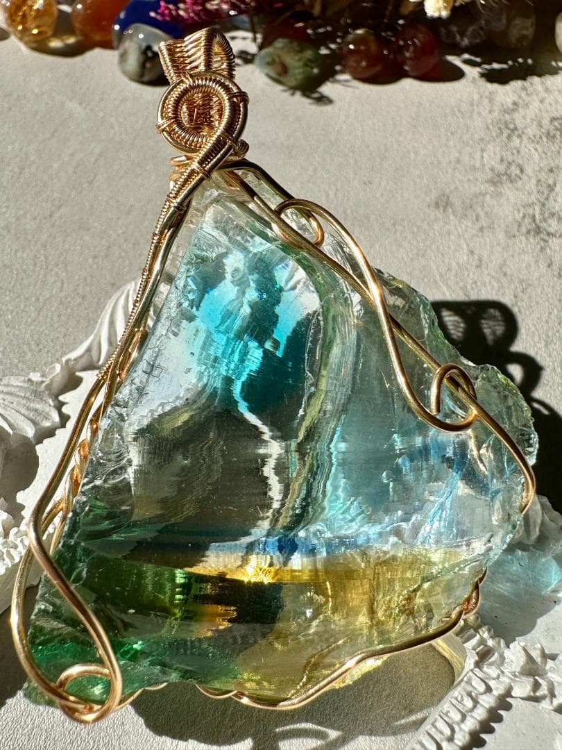 アンダラクリスタル イエロー　グリーン ★A84★