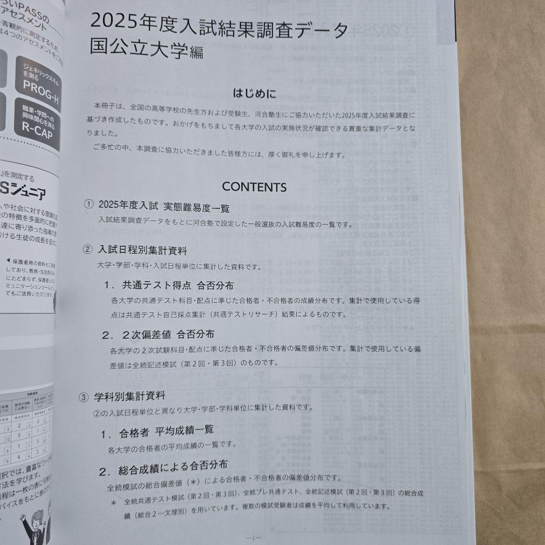 【非売品】河合塾 入試結果調査 2025 栄冠めざして 共通テスト 赤本 医学部