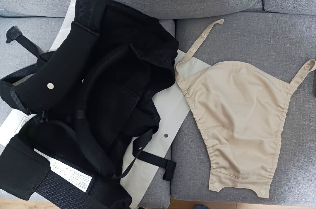 【キューズベリー】c.NICO ブラック 抱っこおんぶ紐 メッシュ