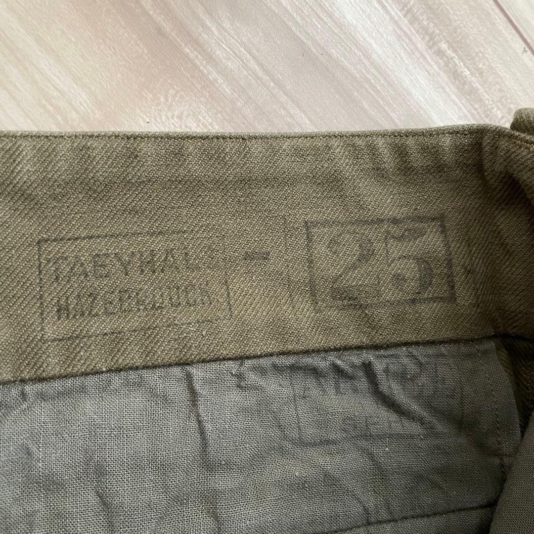 美品 フランス軍 M47 前期 カーゴパンツ 25 トップボタン2つ ミリタリー