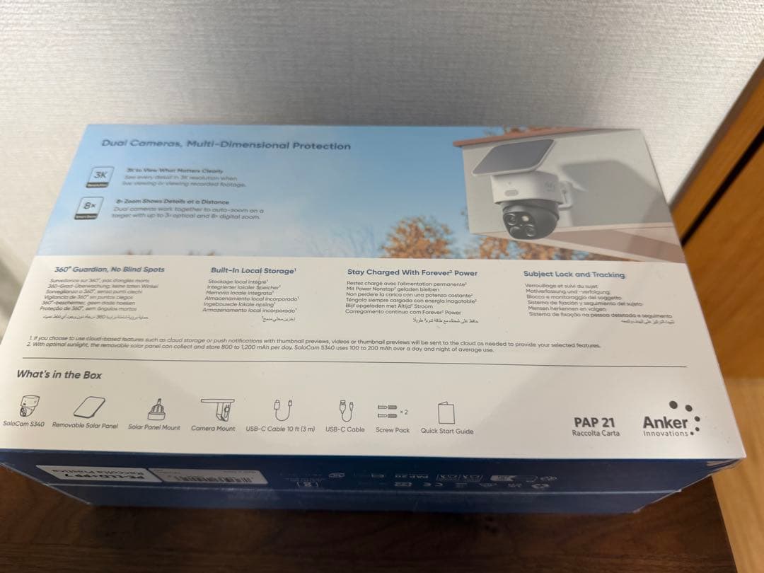 【新品未開封品】Anker eufy Security SoloCam S340