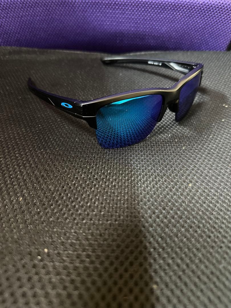 Oakley スポーツサングラス ブラック/ブルー