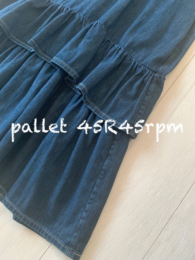 45R45rpm 本日専用です　45プチデニムのティアードフリル ドレス