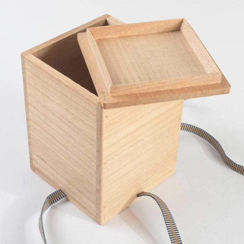 茶道具　平安和峰作　染付　花草神獣文　手桶茶入　共箱　V　9485