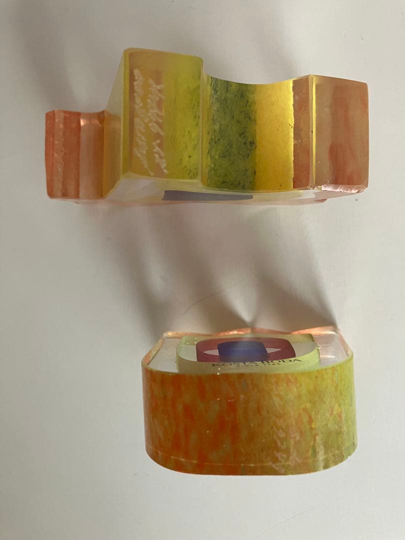 KOSTA BODA ガラスのオブジェ ホース、チューリップ2点セット