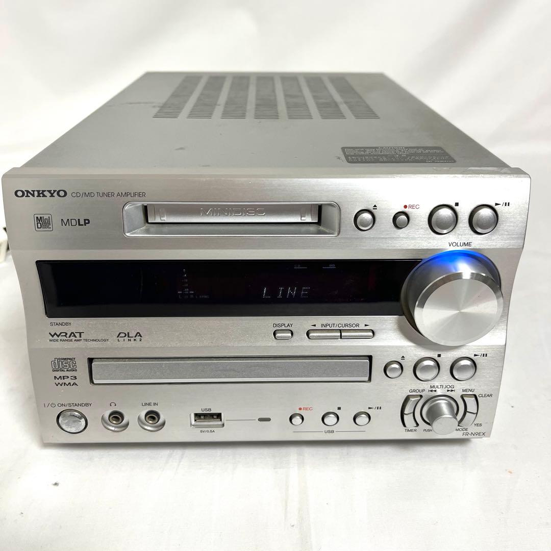 【送料込み】ONKYO オンキョー ＣＤ/ＭＤ チューナーアンプ FR-N9EX