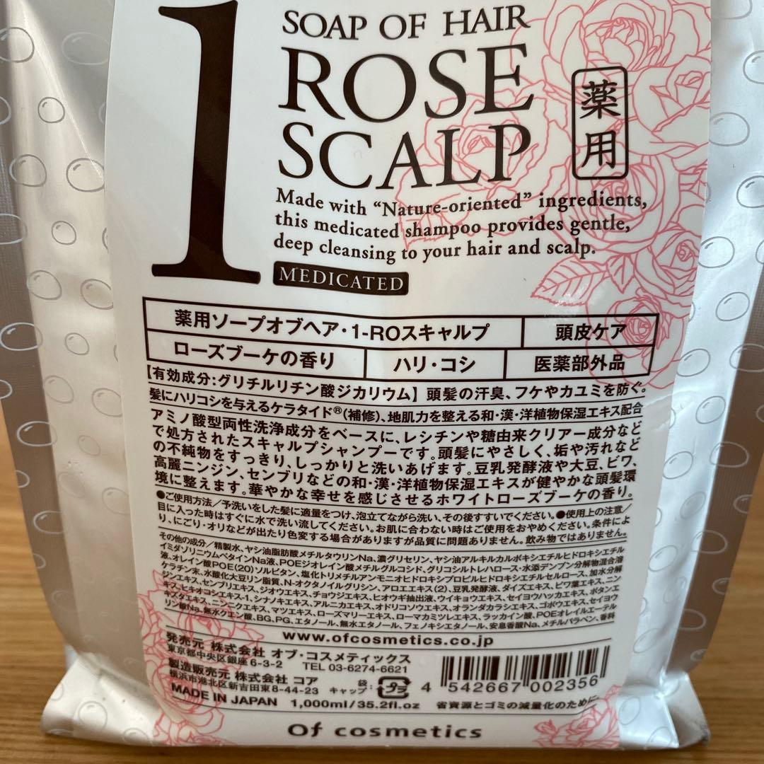 of cosmetics 薬用ソープオブヘア1-ROスキャルプ　1000ml
