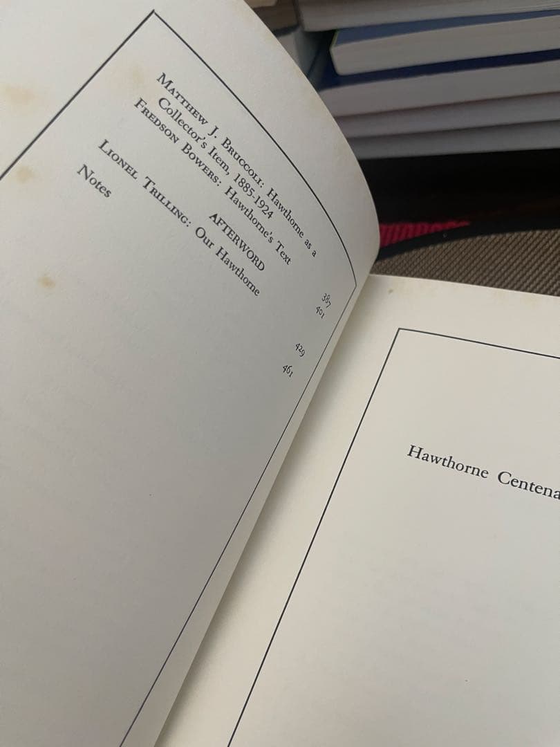 希少　Hawthorne Centenary Essays