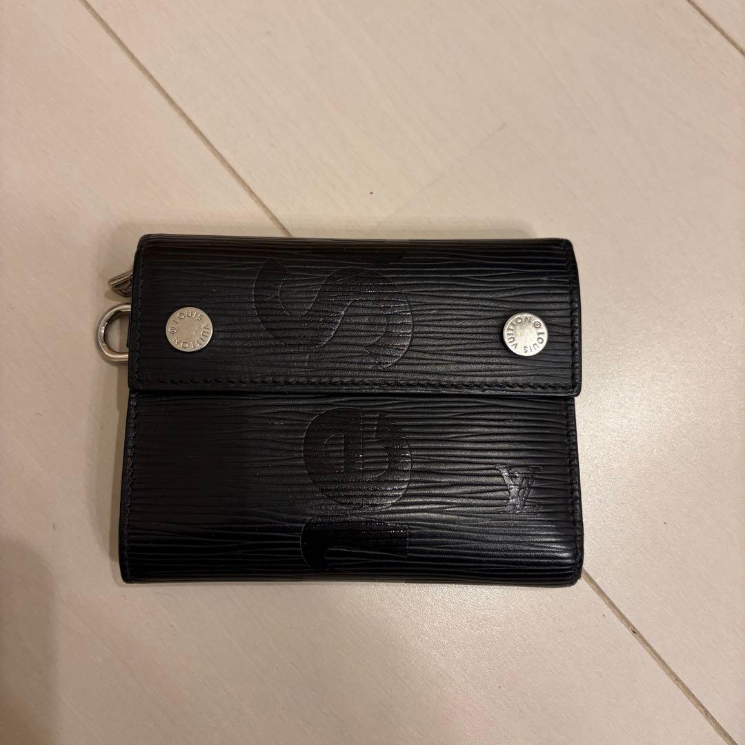 小物 Louis VuittonxSupreme Chain Wallet Black