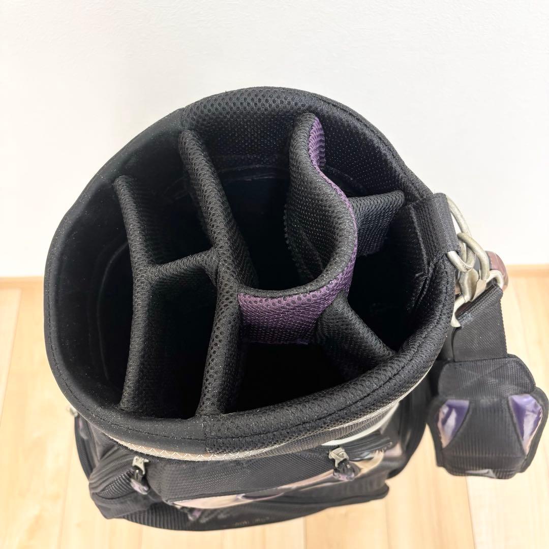 【美品】TOURSTAGE ツアーステージ キャディバッグ パープル ブラック