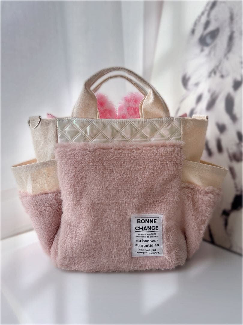 牡*❁様 コヤンイサムチョン　トートバッグ　サンダーちゃん　ハンドメイド　ピンク