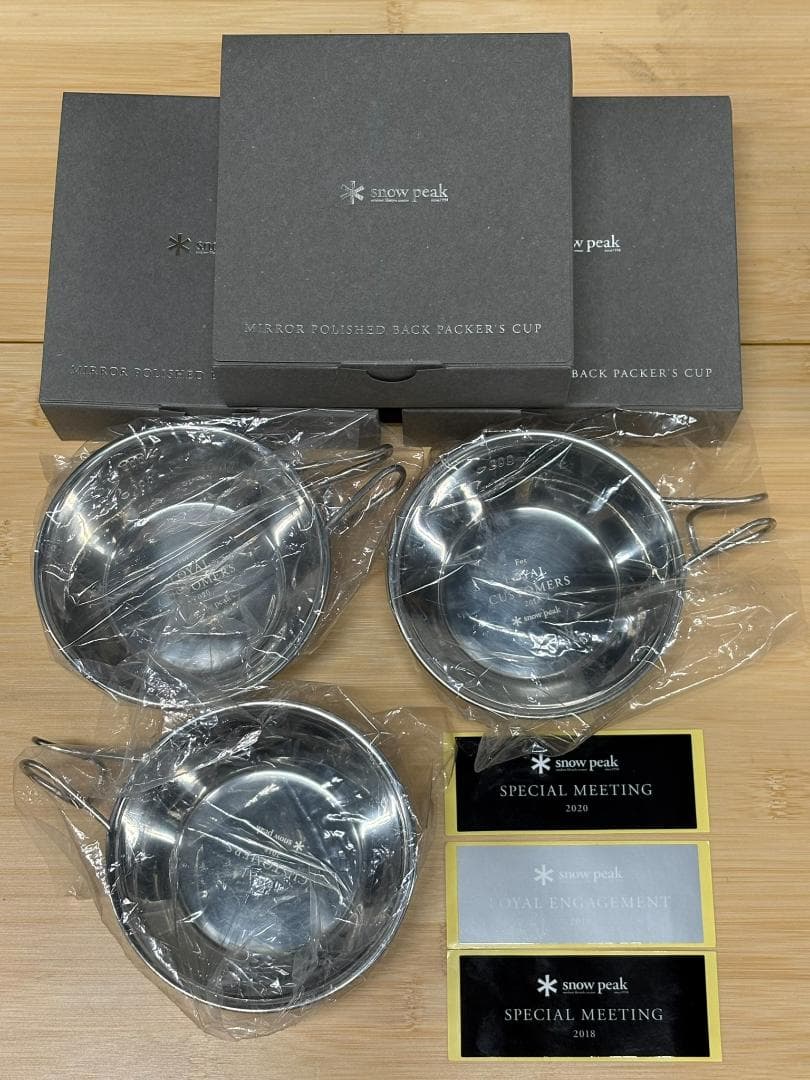 【非売品・新品】スノーピーク 2018～2020年 ミラーポリッシュシェラカップ
