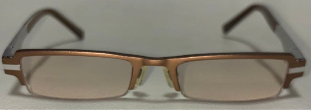 Cartier カルティエ　メガネフレーム　　シルバー×ブラウン