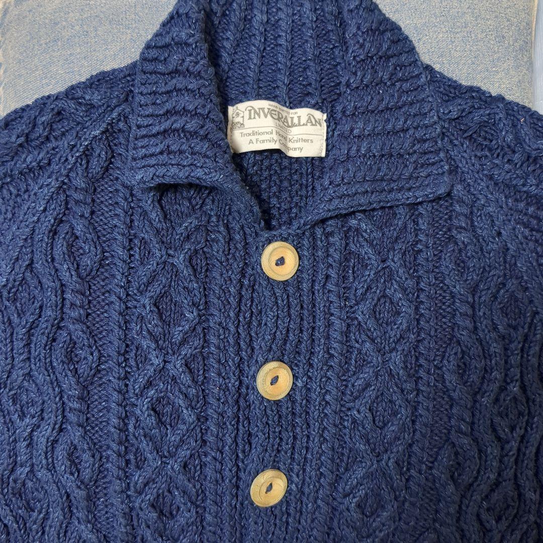 【INVERALLAN】3A Lumber Cardigan　インディゴ