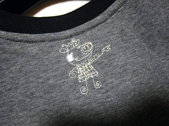 アルベロベロ☆未使用！ブタさん刺繍 切り替えデザイン チュニック☆