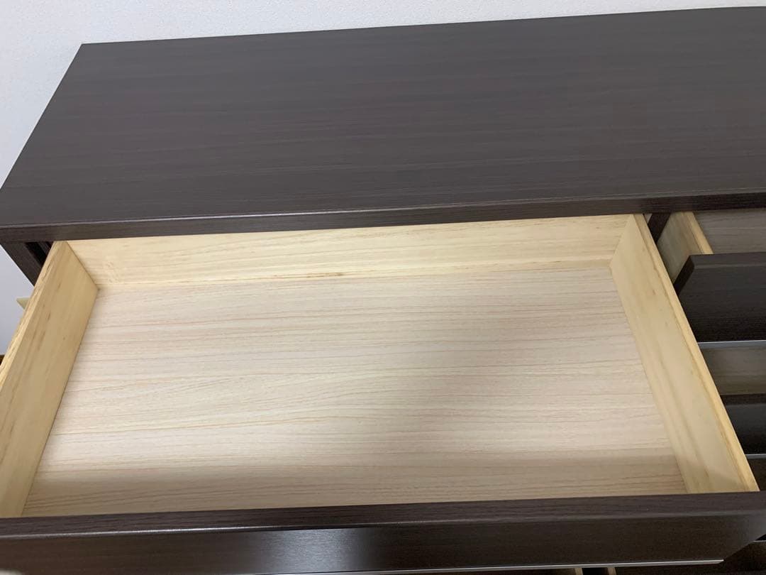 ニトリ　ローチェスト　4段　ダークブラウン