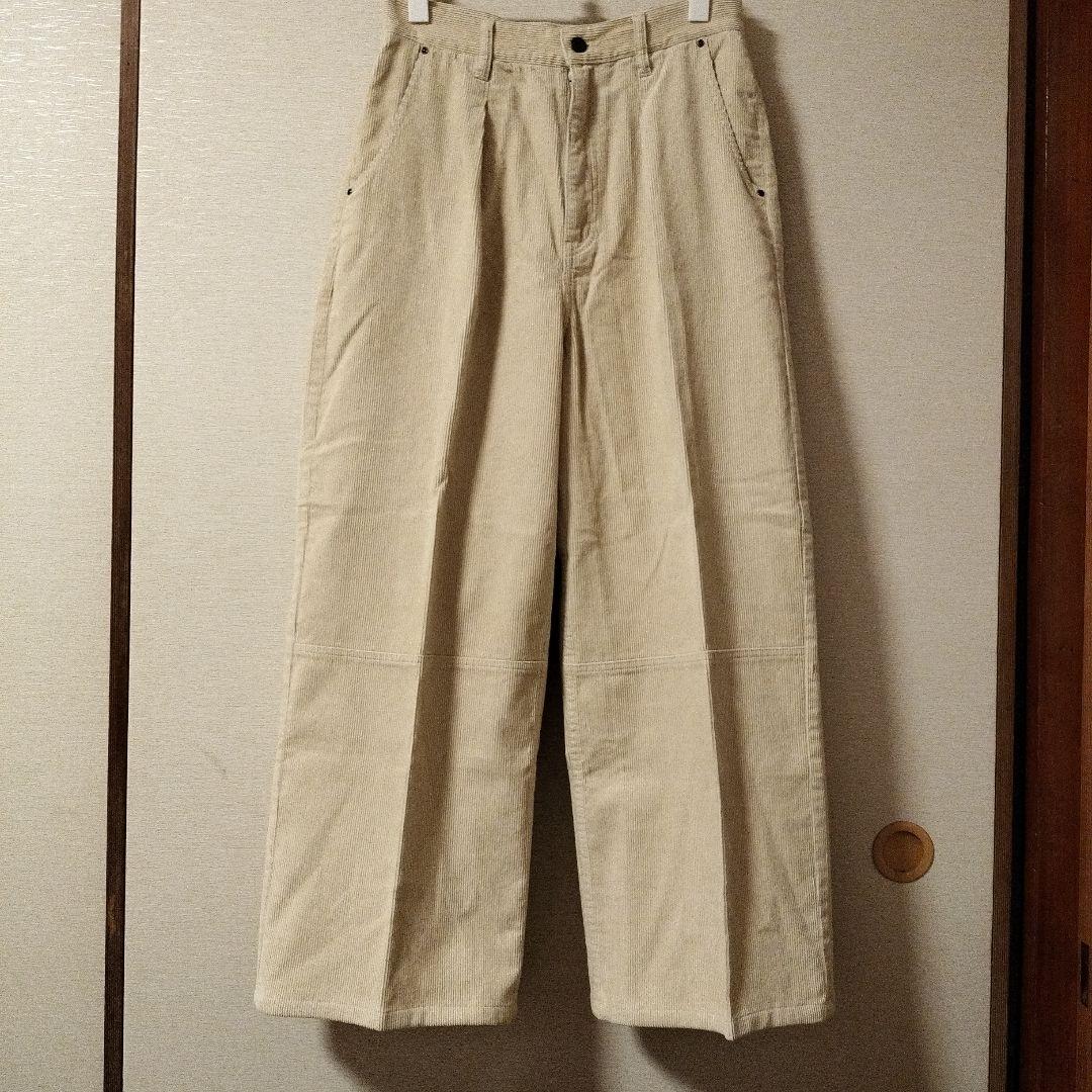 新品【YENN】 コーデュロイパンツ　エクリュ　サイズ38