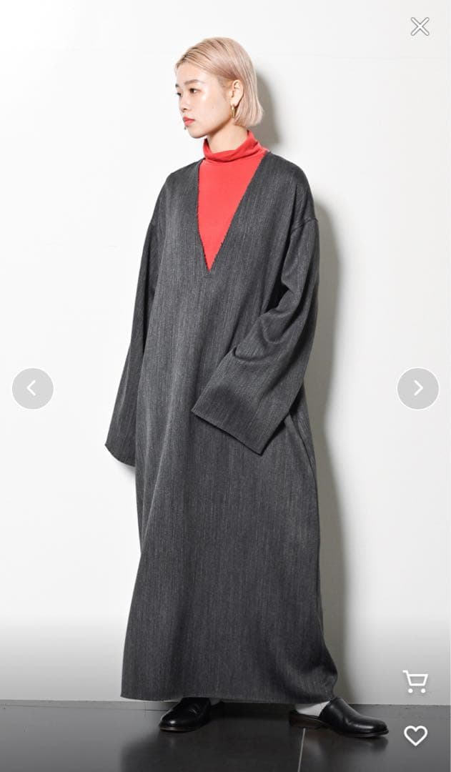 【city shop】TWEED V/N DRESS size38