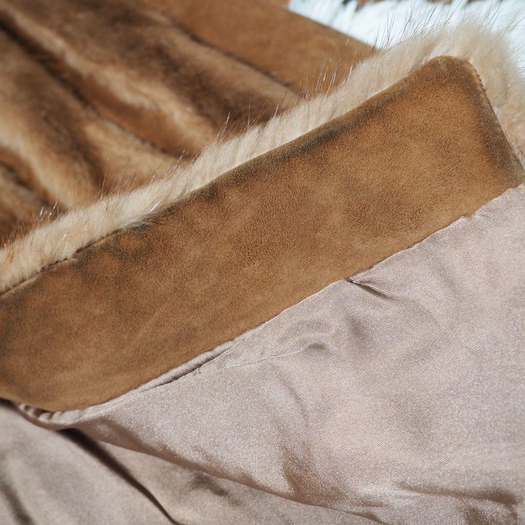 【SAGA MINK】サガミンク デミバフミンク 毛皮コート 銀サガ 極美品