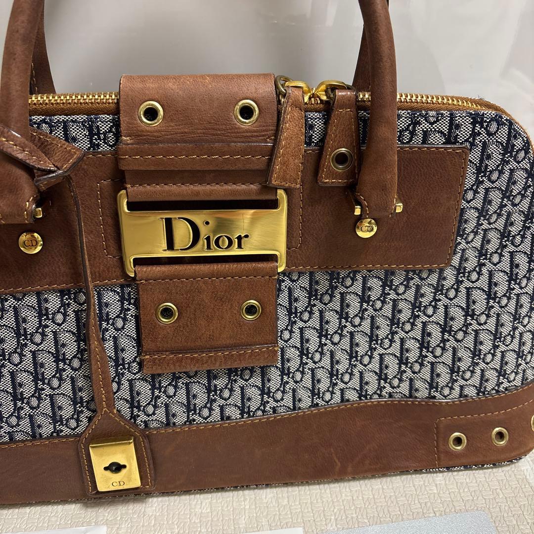 ギャランティーカード付　Dior トロッター柄ハンドバッグ