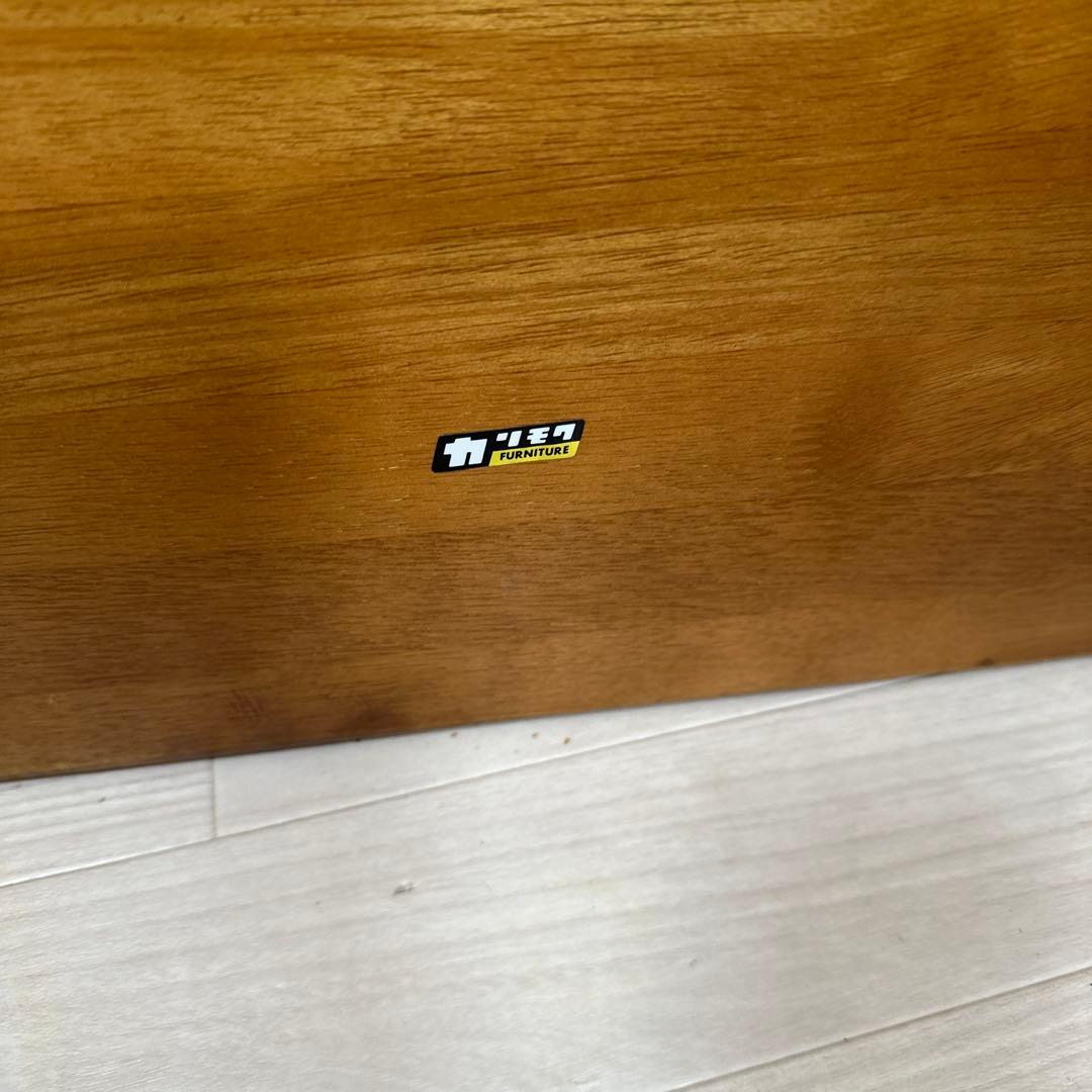 希少品 カリモク サイドテーブル カウンターテーブル 2段式 オーバル型 i1※